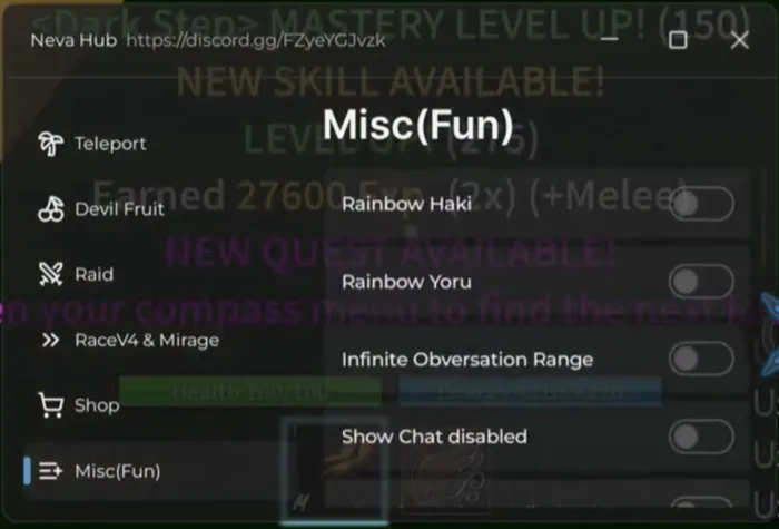 Neva Hub Script for Blox Fruits